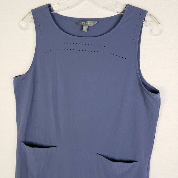 Title Nine Cirrus Lasercut Athletic Dress Blue Athleisure Stretch size M Sporty - Picture 5 of 13
